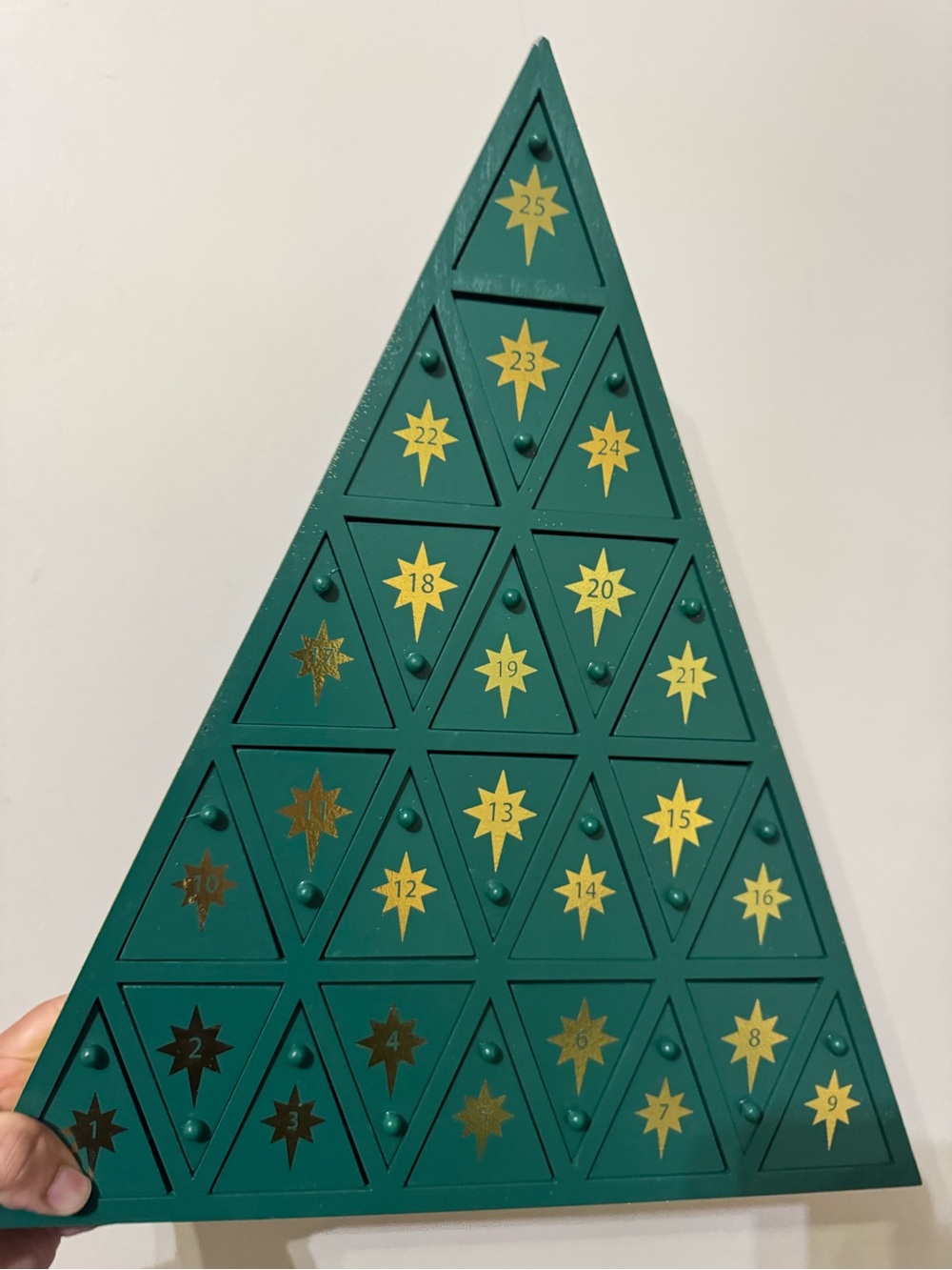 Wondershop Wood Triangle Tree, Advent Calendar